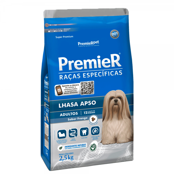 Ração Premier Raças Específicas Lhasa Apso Adultos 2,5 kg