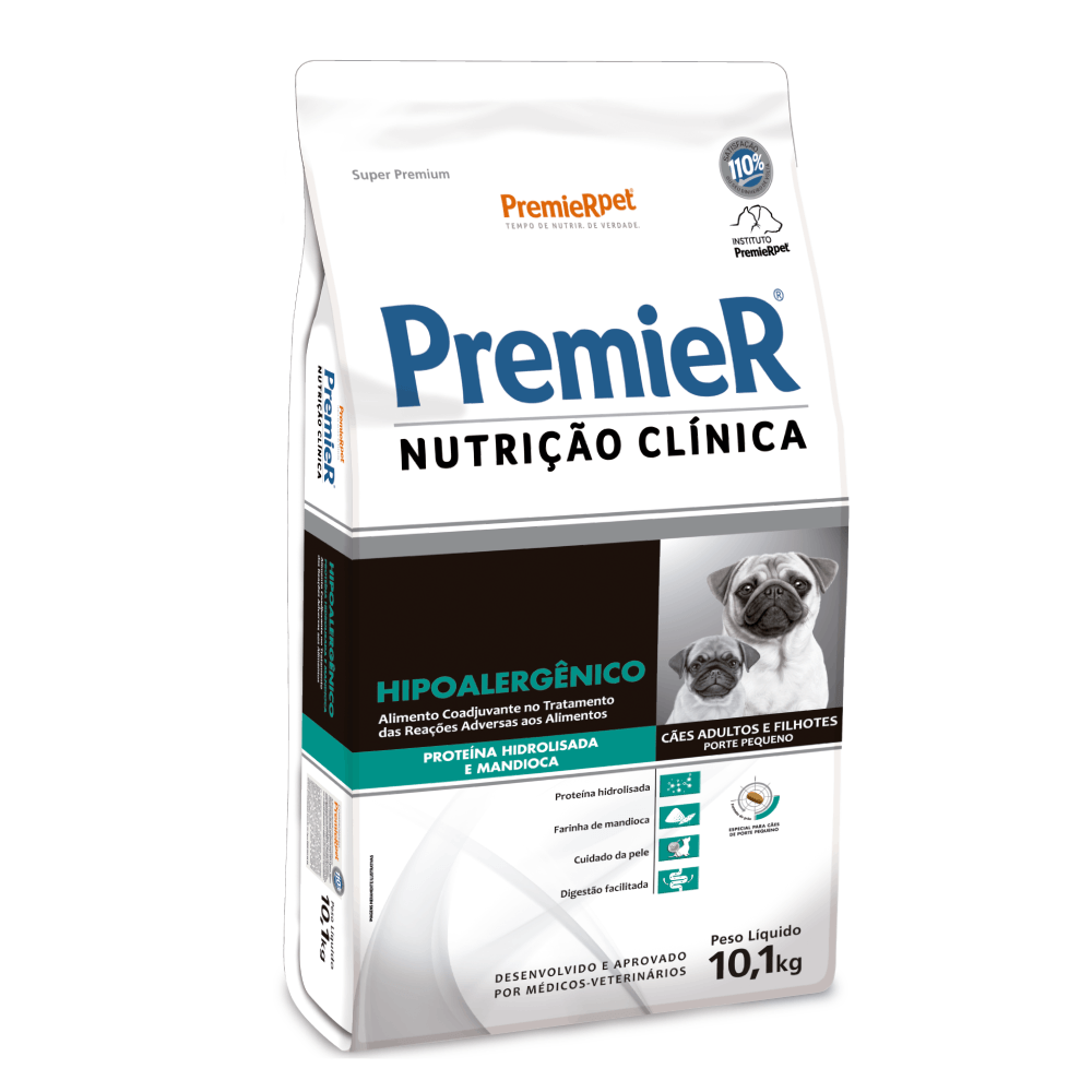 Ração Premier Nutrição Clínica Cães Hipoalergênico Raças Pequenas 10,1 kg