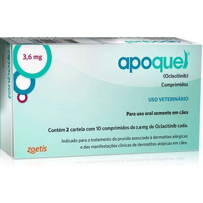 Apoquel 3,6 mg para Cachorro 20 Comprimidos