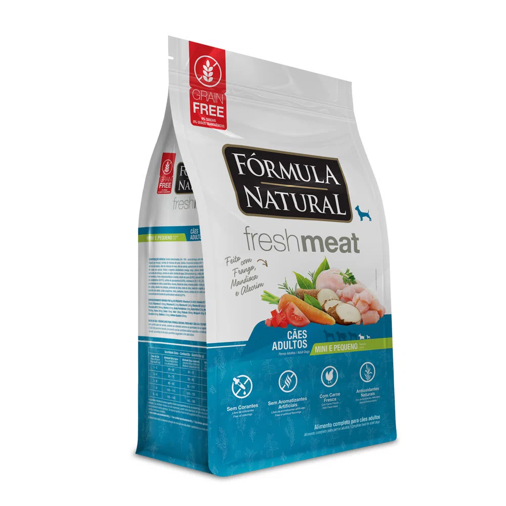 Ração Fórmula Natural Fresh Meat Cães Adultos Mini e Pequeno Frango 2,5 kg