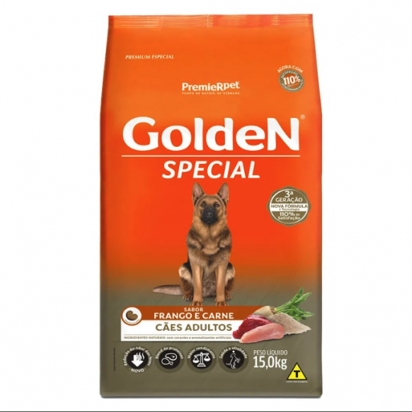 Ração Golden Special para Cães Adultos Frango e Carne 15kg