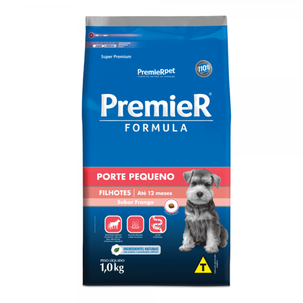 Ração Premier Formula Cães Filhotes Raças Pequenas Frango 1 kg