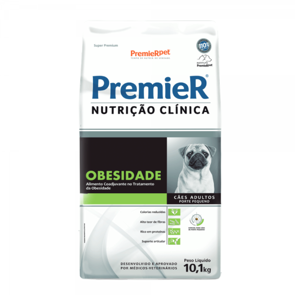Ração Premier Nutrição Clínica Obesidade Cães Adultos Pequeno Porte 10,1 kg