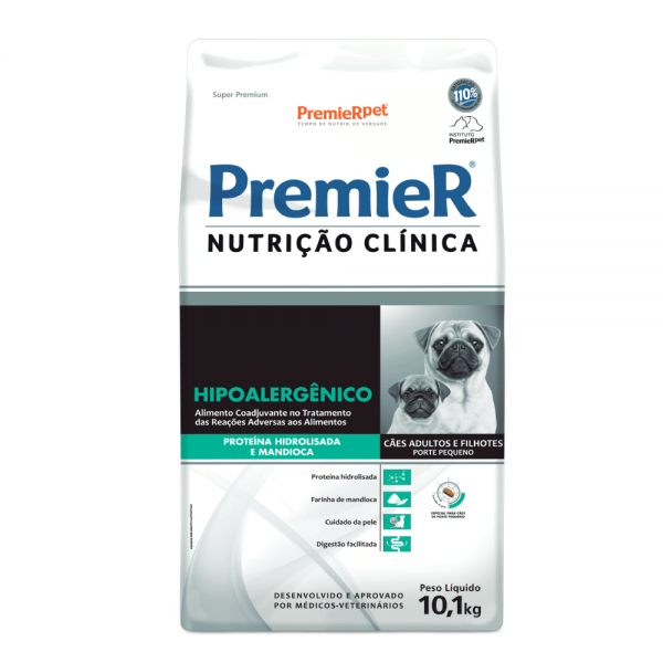 Ração Premier Nutrição Clínica Cães Hipoalergênico Raças Pequenas 10,1 kg
