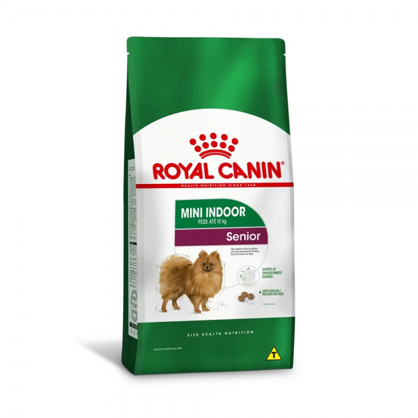 Ração Royal Canin Mini Indoor Cães Idosos 1kg