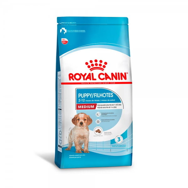 Ração Royal Canin Medium Puppy Cães Filhotes 15kg