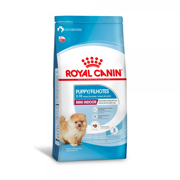 Ração Royal Canin Mini Indoor Cães Filhotes 7,5kg