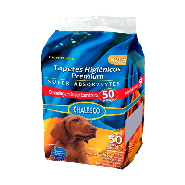 Tapete Higiênico Chalesco Premium para Cães 50 unidades