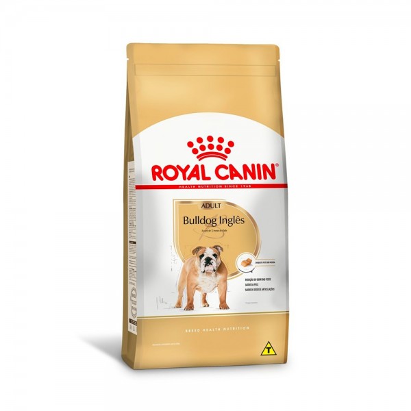 Ração Royal Canin Bulldog Inglês Cães Adultos 12kg