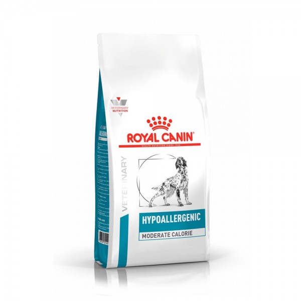 Ração Royal Canin Hypoallergenic Moderate Calorie Cães Adultos 2kg