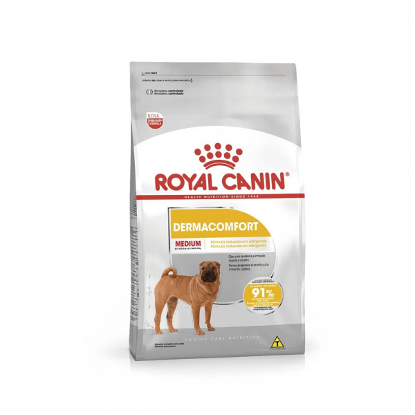 Ração Royal Canin Medium Dermacomfort Cães Adultos e Idosos 2,5kg