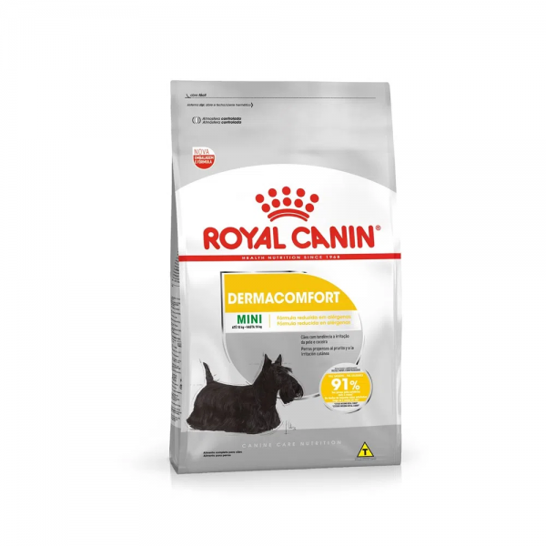 Ração Royal Canin Mini Dermacomfort Cães Adultos e Idosos 2,5kg