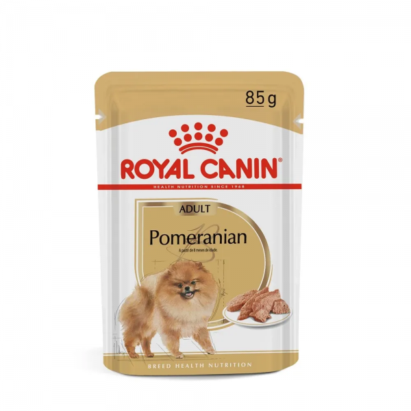 Ração Úmida Royal Canin Pomeranian Cães Adultos 85 g