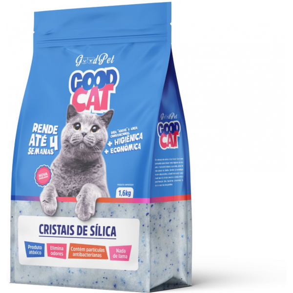 Areia Sanitária PetLike Good Cat Cristais de Sílica 1,6 Kg