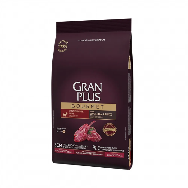 Ração GranPlus Gourmet Cães Filhotes Mini Ovelha e Arroz 10,1 kg