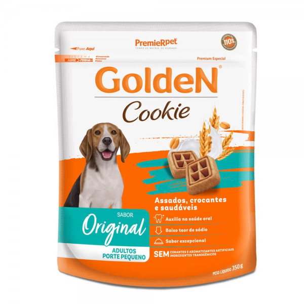 Cookie Golden Cães Adultos Porte Pequeno 350 g