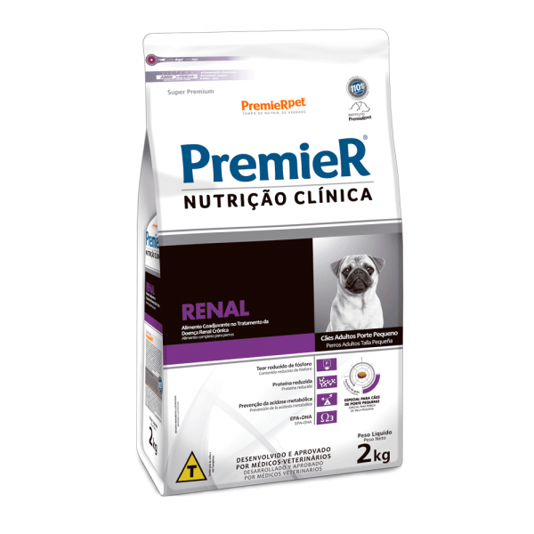 Ração Premier Nutrição Clínica Renal Cães Adultos Raças Pequenas 2 kg