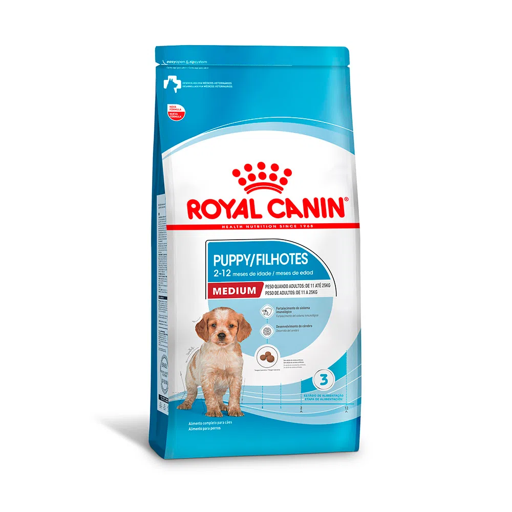 Ração Royal Canin Medium Puppy Cães Filhotes 15kg