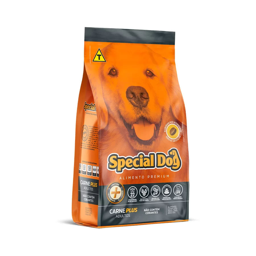 Ração Special Dog para Cães Adultos Sabor Carne Plus 20 kg