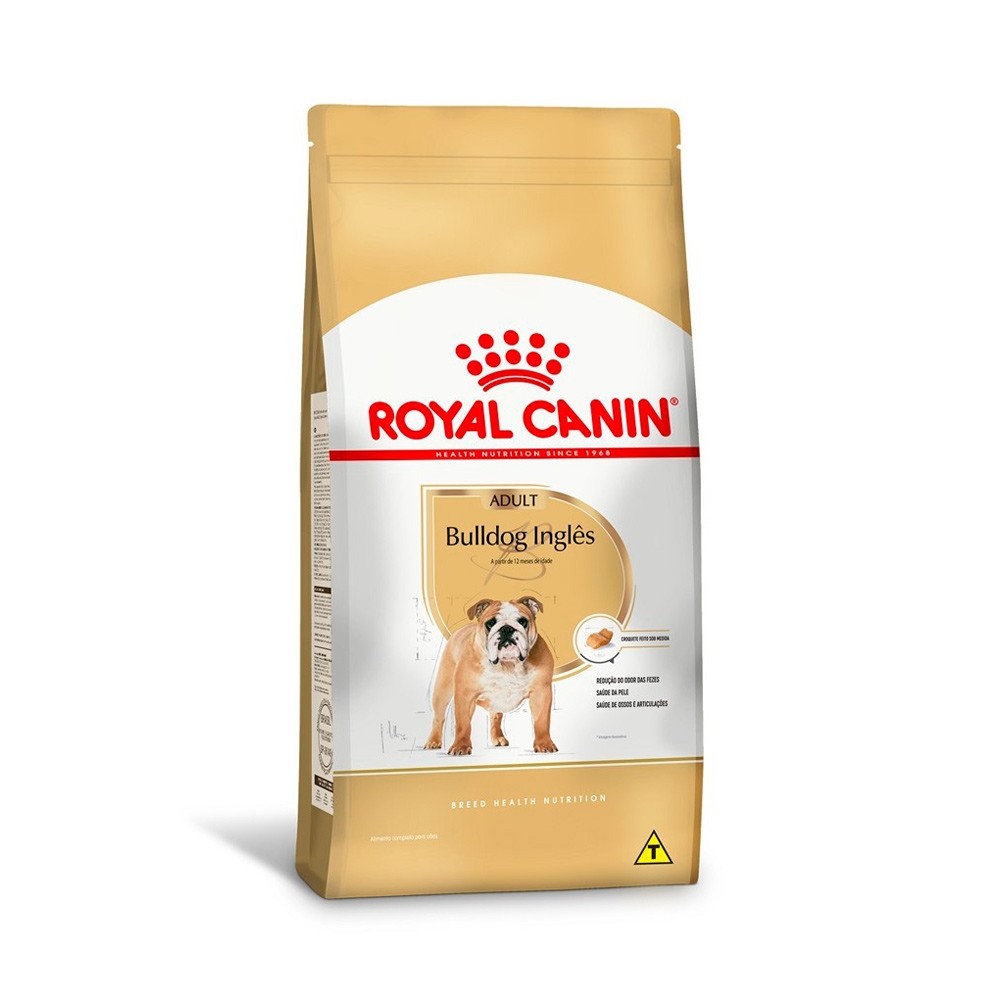 Ração Royal Canin Bulldog Inglês Cães Adultos 12kg