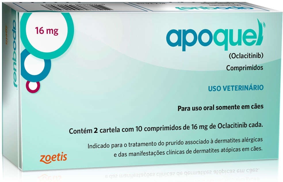 Apoquel 16 mg para Cachorro 20 Comprimidos