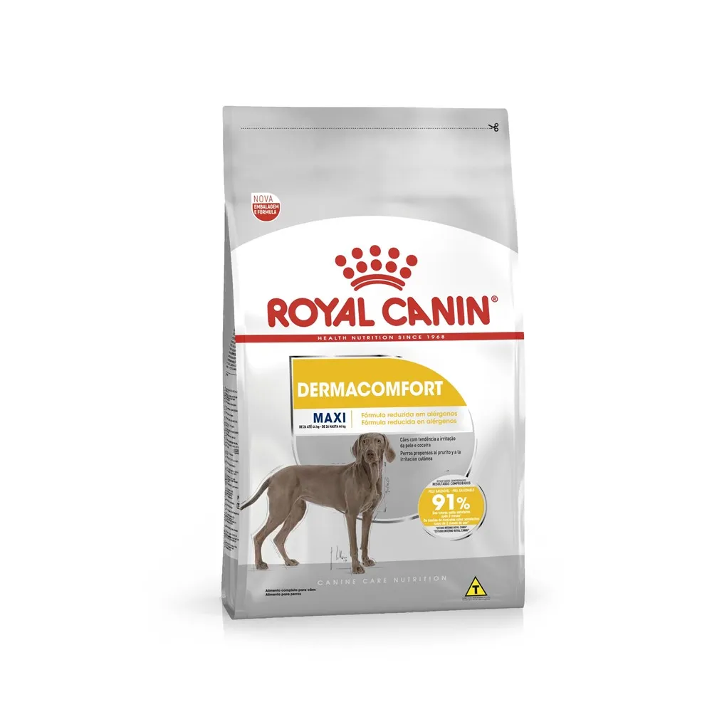 Ração Royal Canin Maxi Dermacomfort Cães Adultos e Idosos 10,1kg