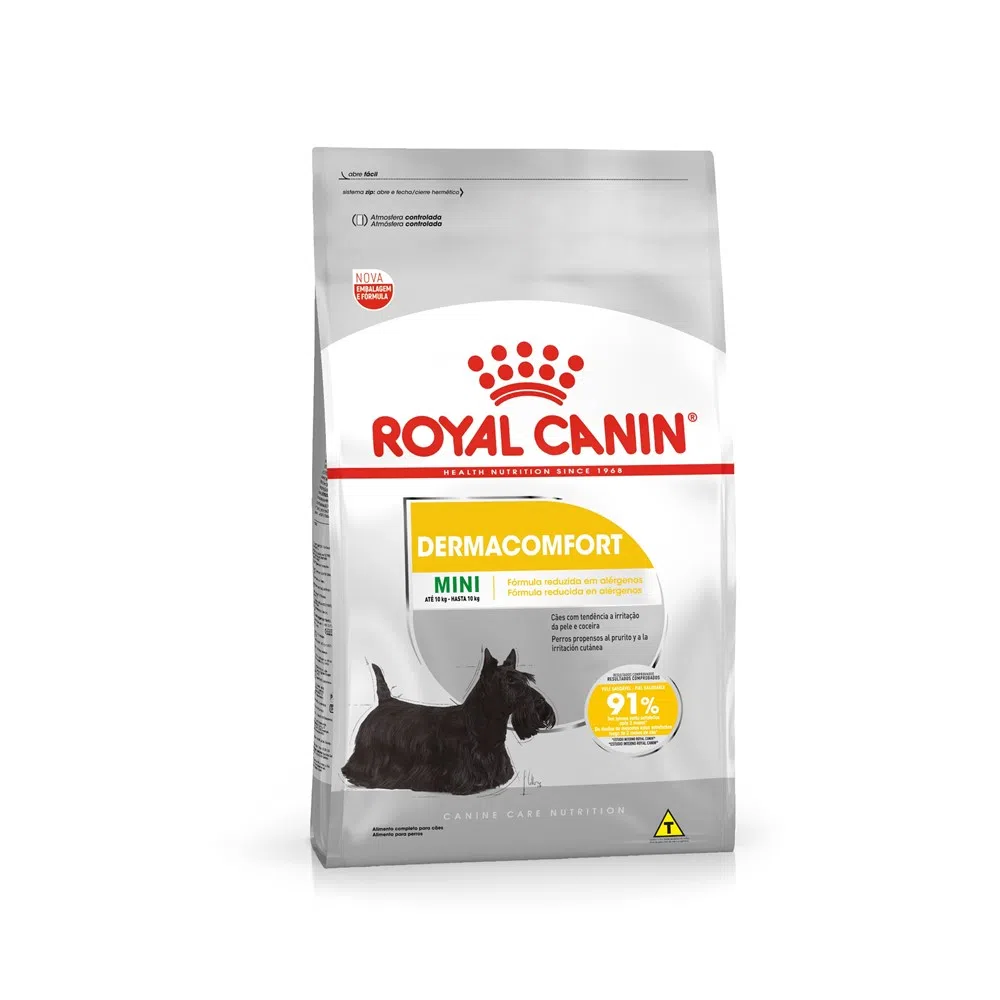 Ração Royal Canin Mini Dermacomfort Cães Adultos e Idosos 2,5kg