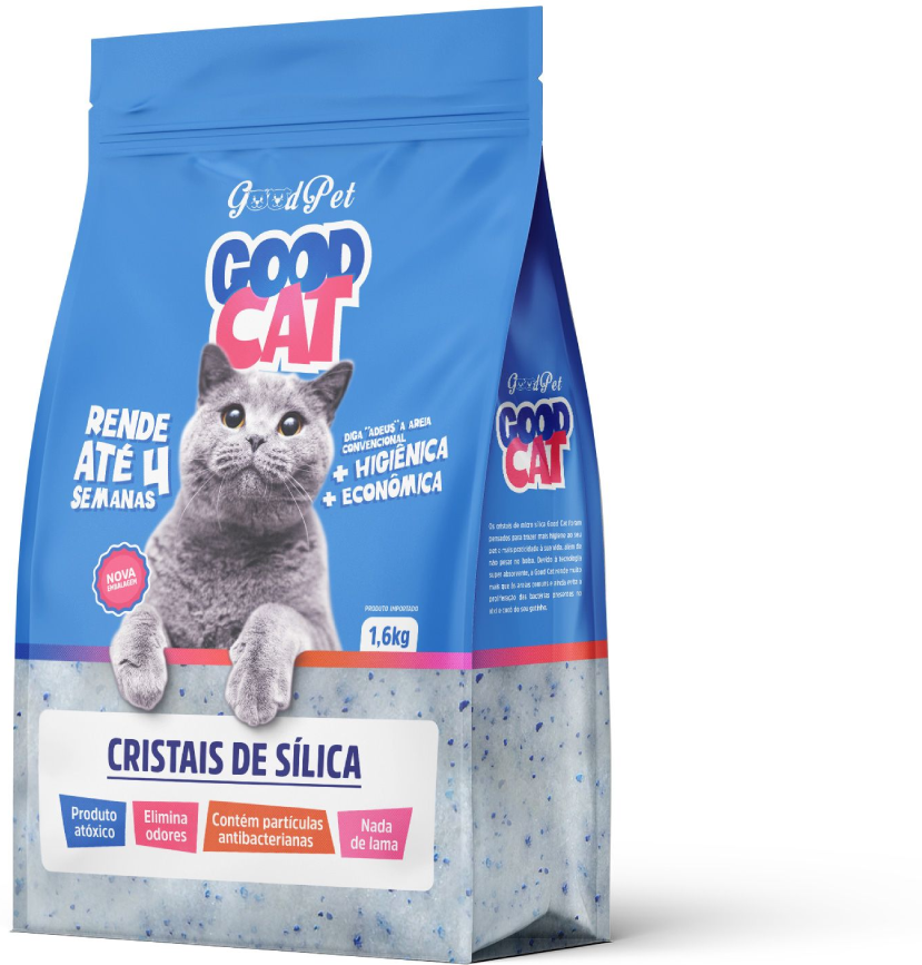 Areia Sanitária PetLike Good Cat Cristais de Sílica 1,6 Kg