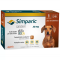 Antipulgas Simparic 5 a 10kg Cães 20mg 1 comprimido